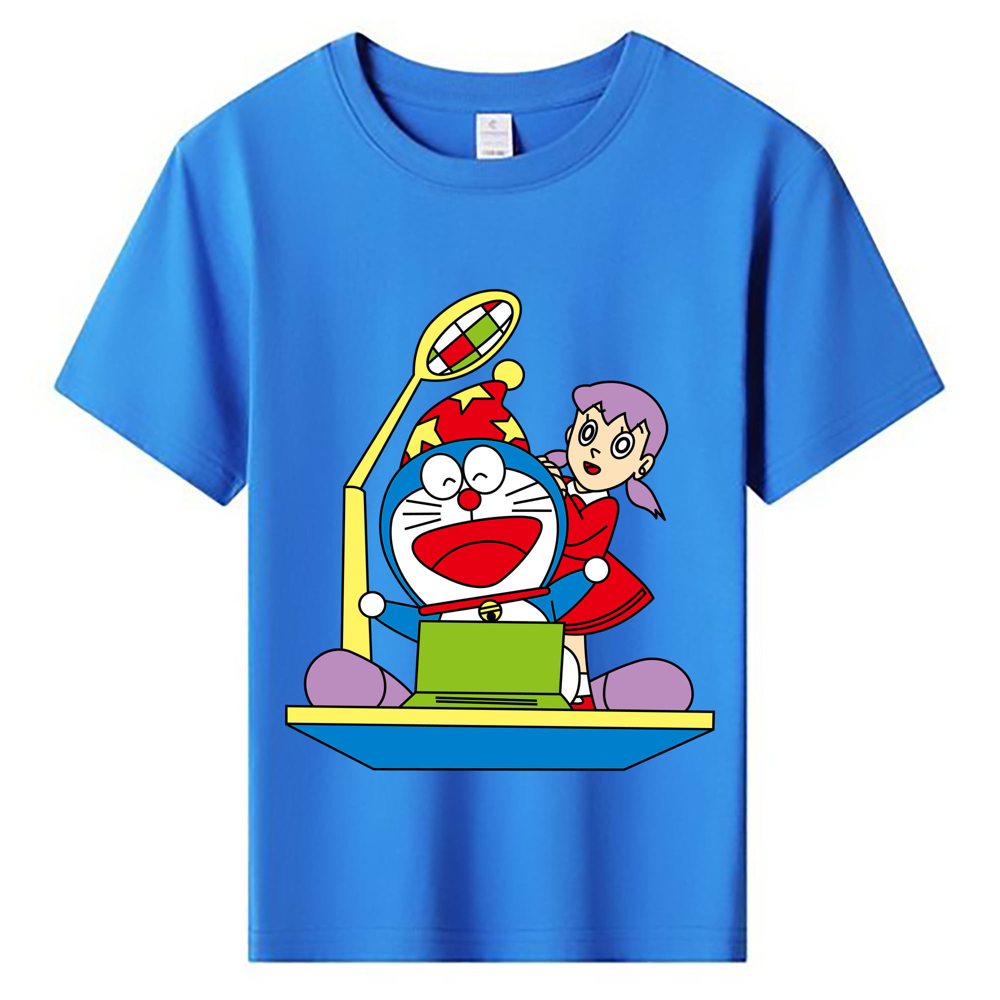 （画像用） ドラえもん みなもと しずか Doraemon Shizuka Minamoto 綿100％キッズTシャツ（フロントプリント）